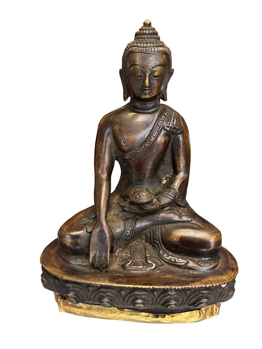 Statue en bronze de bouddha shakyamuni